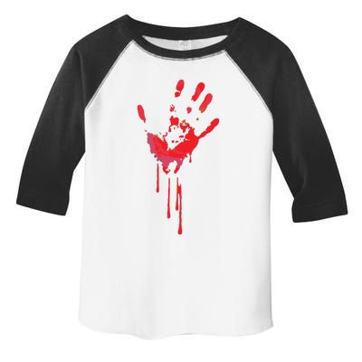 Bloody Hand Horror Blood Creepy Halloween Toddler Fine Jersey T-Shirt