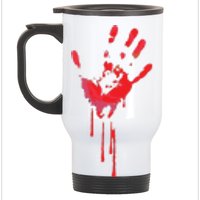 Bloody Hand Horror Blood Creepy Halloween Stainless Steel Travel Mug