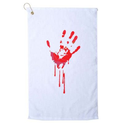 Bloody Hand Horror Blood Creepy Halloween Platinum Collection Golf Towel