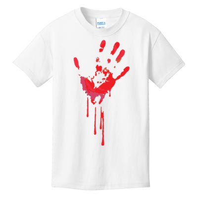 Bloody Hand Horror Blood Creepy Halloween Kids T-Shirt