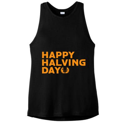 Bitcoin Halving Happy Halving Day Crypto Cryptocurrency Ladies PosiCharge Tri-Blend Wicking Tank