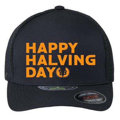 Bitcoin Halving Happy Halving Day Crypto Cryptocurrency Flexfit Unipanel Trucker Cap