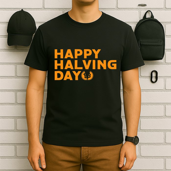 Bitcoin Halving Happy Halving Day Crypto Cryptocurrency T-Shirt