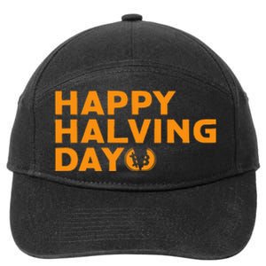 Bitcoin Halving Happy Halving Day Crypto Cryptocurrency 7-Panel Snapback Hat