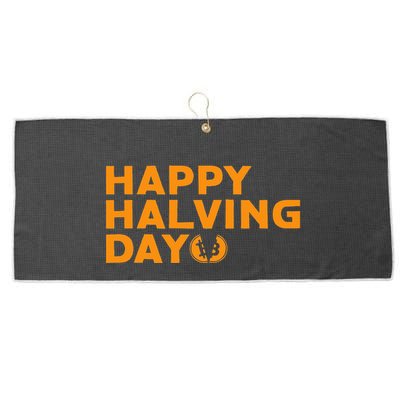 Bitcoin Halving Happy Halving Day Crypto Cryptocurrency Large Microfiber Waffle Golf Towel