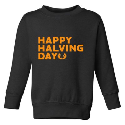 Bitcoin Halving Happy Halving Day Crypto Cryptocurrency Toddler Sweatshirt