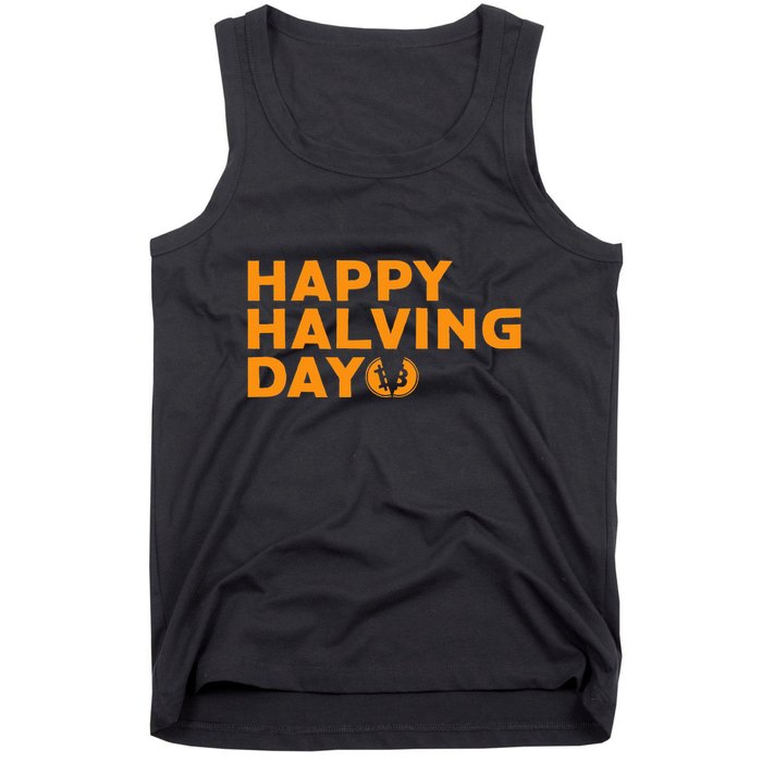 Bitcoin Halving Happy Halving Day Crypto Cryptocurrency Tank Top