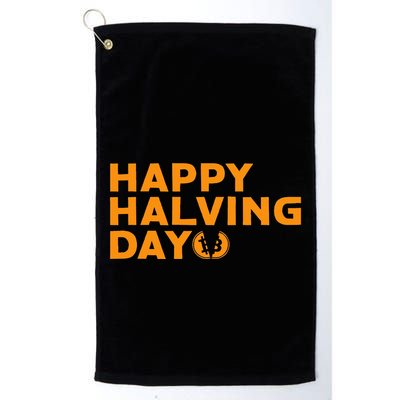 Bitcoin Halving Happy Halving Day Crypto Cryptocurrency Golf Towel