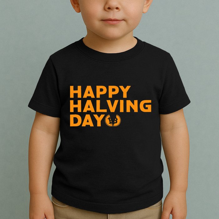 Bitcoin Halving Happy Halving Day Crypto Cryptocurrency Toddler T-Shirt