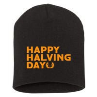 Bitcoin Halving Happy Halving Day Crypto Cryptocurrency Short Acrylic Beanie