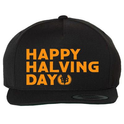 Bitcoin Halving Happy Halving Day Crypto Cryptocurrency Wool Snapback Cap