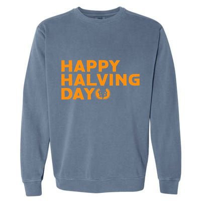 Bitcoin Halving Happy Halving Day Crypto Cryptocurrency Garment-Dyed Sweatshirt