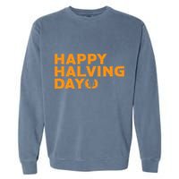 Bitcoin Halving Happy Halving Day Crypto Cryptocurrency Garment-Dyed Sweatshirt
