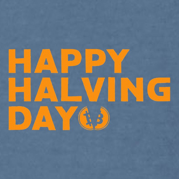 Bitcoin Halving Happy Halving Day Crypto Cryptocurrency Garment-Dyed Sweatshirt