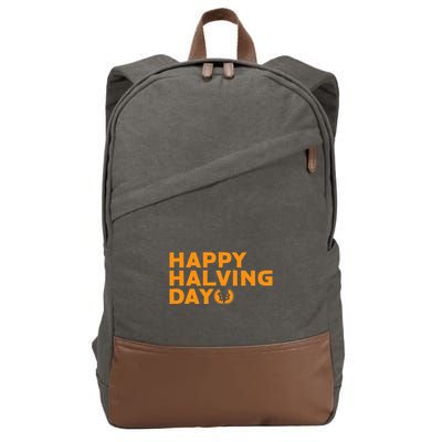 Bitcoin Halving Happy Halving Day Crypto Cryptocurrency Cotton Canvas Backpack
