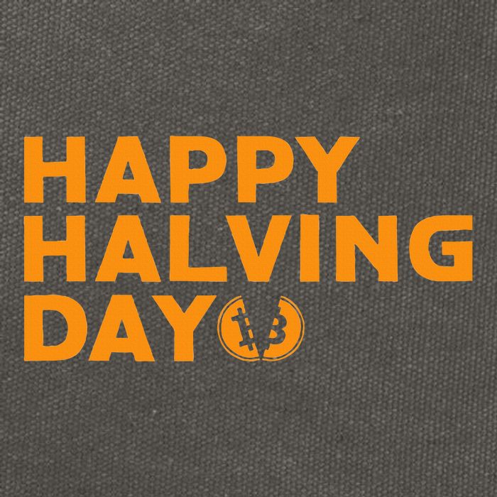 Bitcoin Halving Happy Halving Day Crypto Cryptocurrency Cotton Canvas Backpack