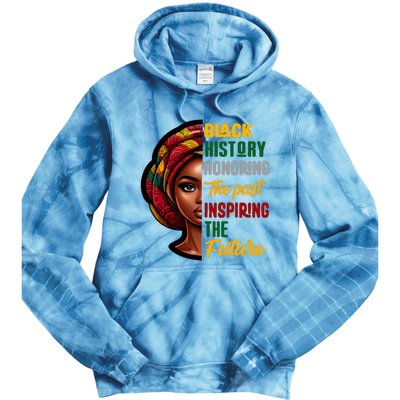 Black History Honoring Past Inspiring Future Women Tie Dye Hoodie