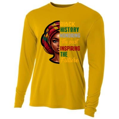 Black History Honoring Past Inspiring Future Women Cooling Performance Long Sleeve Crew