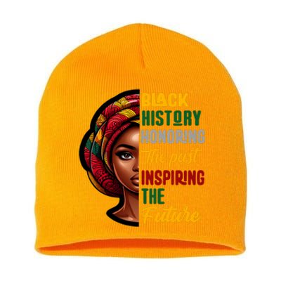 Black History Honoring Past Inspiring Future Women Short Acrylic Beanie