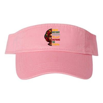 Black History Honoring Past Inspiring Future Women Valucap Bio-Washed Visor