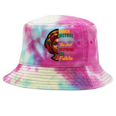 Black History Honoring Past Inspiring Future Women Tie-Dyed Bucket Hat