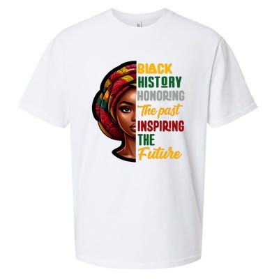 Black History Honoring Past Inspiring Future Women Sueded Cloud Jersey T-Shirt