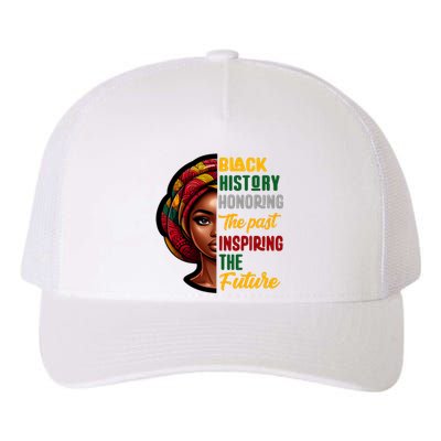 Black History Honoring Past Inspiring Future Women Yupoong Adult 5-Panel Trucker Hat