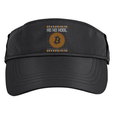Bitcoin Ho Ho Hodl Crypto Ugly Christmas Adult Drive Performance Visor