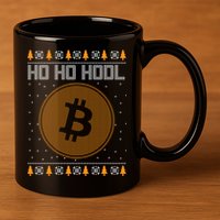 Bitcoin Ho Ho Hodl Crypto Ugly Christmas 11oz C Handle Ceramic Mug