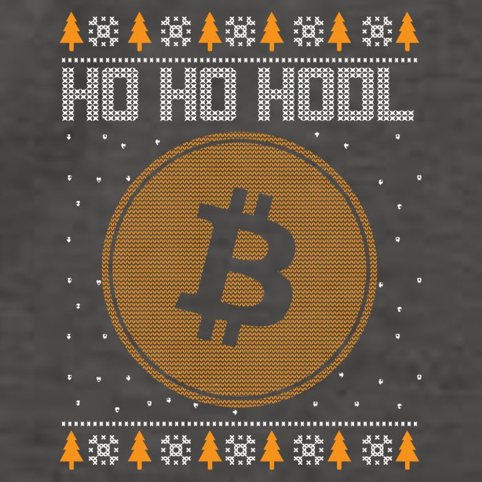 Bitcoin Ho Ho Hodl Crypto Ugly Christmas Vector Backpack