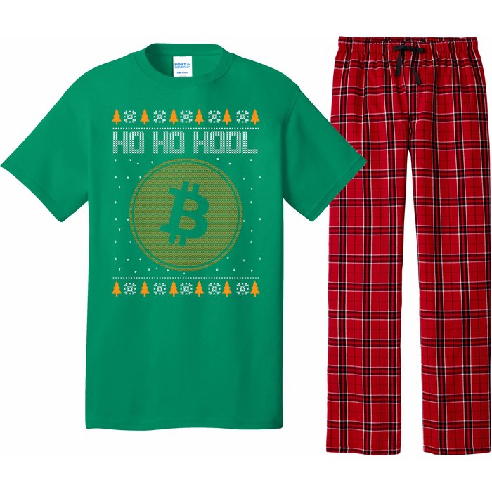 Bitcoin Ho Ho Hodl Crypto Ugly Christmas Pajama Set