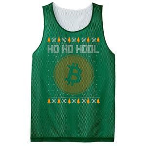 Bitcoin Ho Ho Hodl Crypto Ugly Christmas Mesh Reversible Basketball Jersey Tank