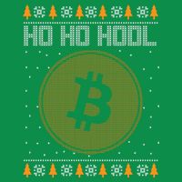 Bitcoin Ho Ho Hodl Crypto Ugly Christmas Womens T-Shirt