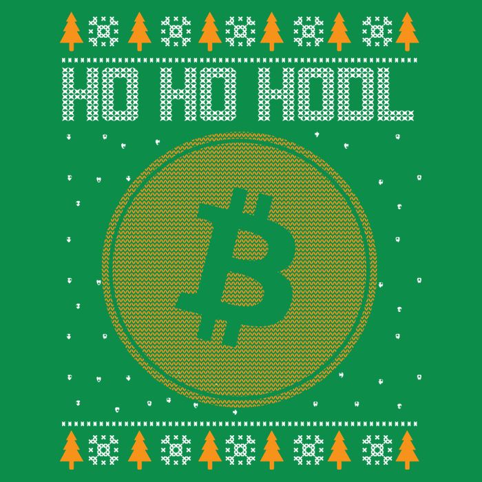 Bitcoin Ho Ho Hodl Crypto Ugly Christmas Womens T-Shirt