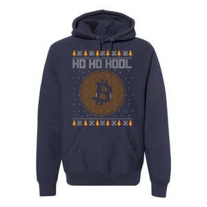 Bitcoin Ho Ho Hodl Crypto Ugly Christmas Premium Hoodie