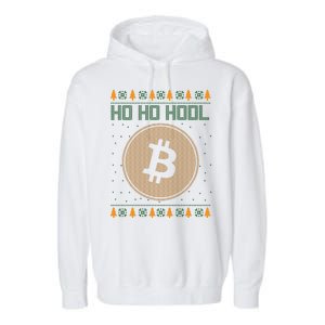 Bitcoin Ho Ho Hodl Crypto Ugly Christmas Garment-Dyed Fleece Hoodie