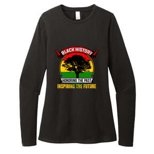 Black History Honoring The Past Inspiring The Future Gift Womens CVC Long Sleeve Shirt