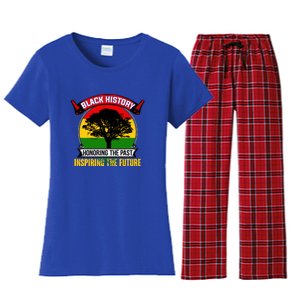 Black History Honoring The Past Inspiring The Future Gift Women's Flannel Pajama Set