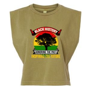 Black History Honoring The Past Inspiring The Future Gift Garment-Dyed Women's Muscle Tee