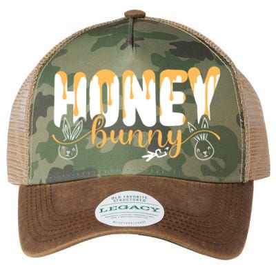 Bunny Honey Happy Easter Rabbit Egg Hunter Spring Religion Meaningful Gift Legacy Tie Dye Trucker Hat