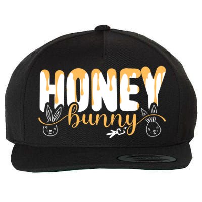 Bunny Honey Happy Easter Rabbit Egg Hunter Spring Religion Meaningful Gift Wool Snapback Cap