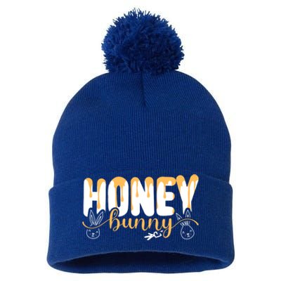 Bunny Honey Happy Easter Rabbit Egg Hunter Spring Religion Meaningful Gift Pom Pom 12in Knit Beanie