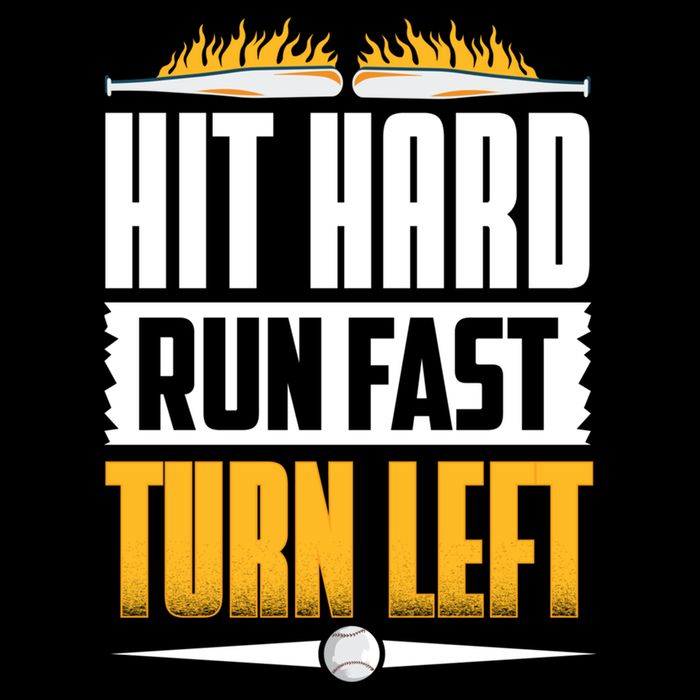 Baseball Hit Hard Run Fast Turn Left Funny Pitcher Gift Wool Snapback Cap