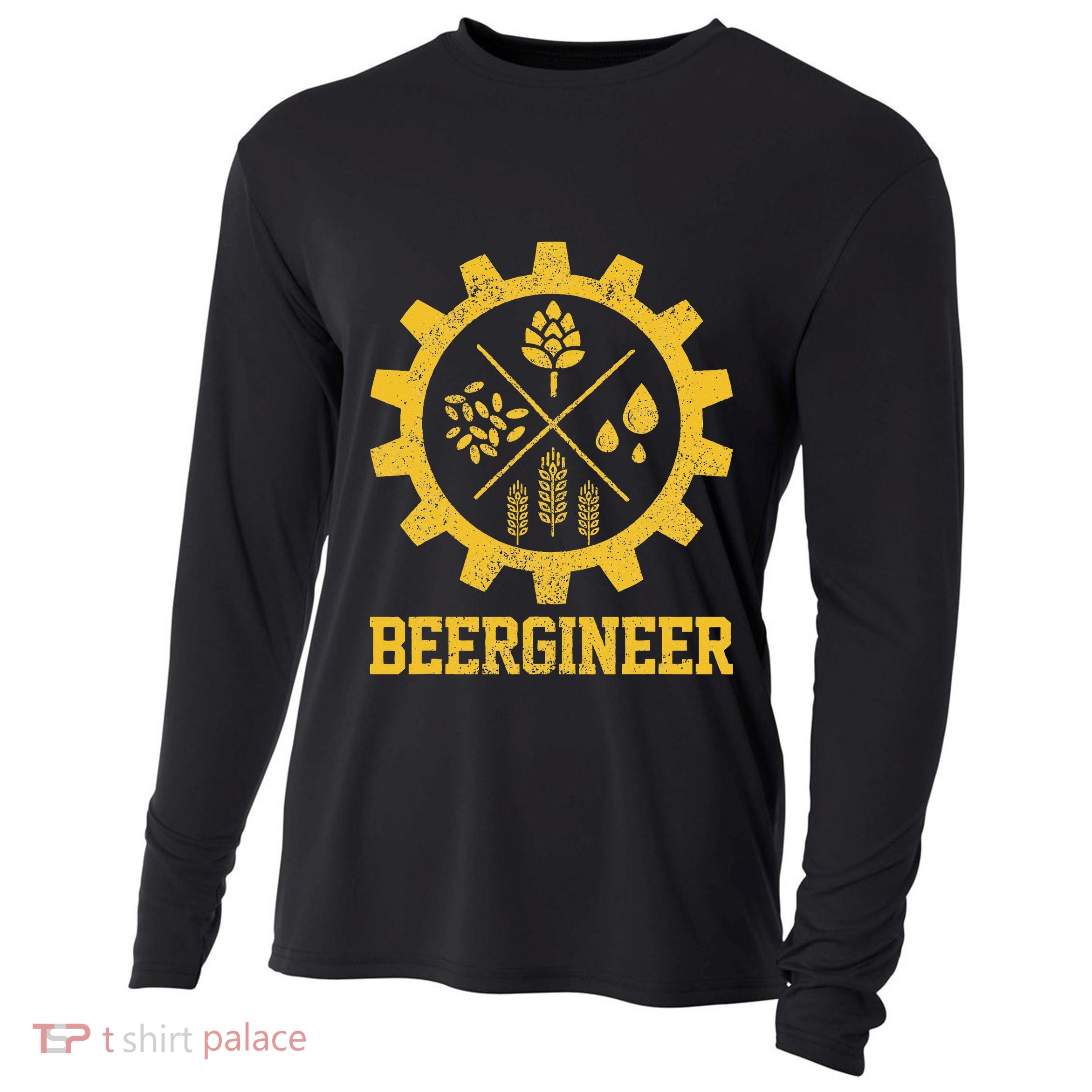 Beergineer Homebrew Home Brewing Craft Beer Cooling Performance Long Sleeve Crew