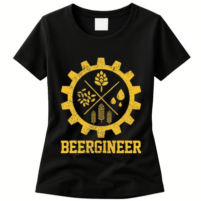 Beergineer Homebrew Home Brewing Craft Beer Womens T-Shirt