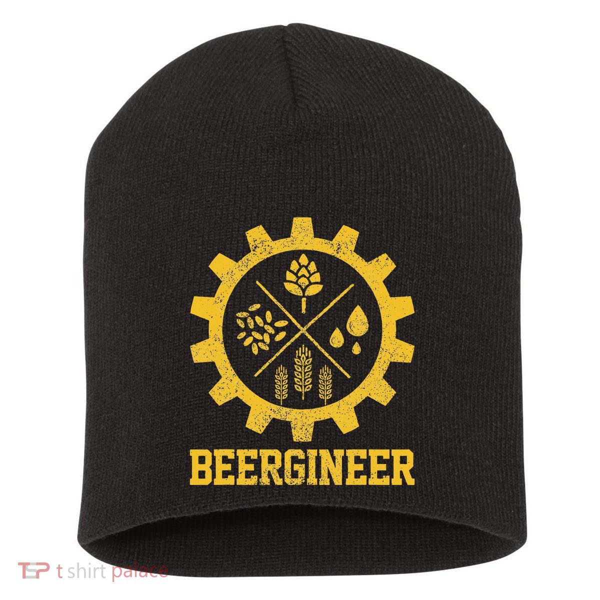 Beergineer Homebrew Home Brewing Craft Beer Short Acrylic Beanie