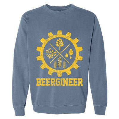 Beergineer Homebrew Home Brewing Craft Beer Garment-Dyed Sweatshirt