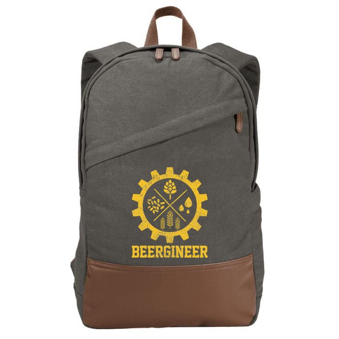 Beergineer Homebrew Home Brewing Craft Beer Cotton Canvas Backpack