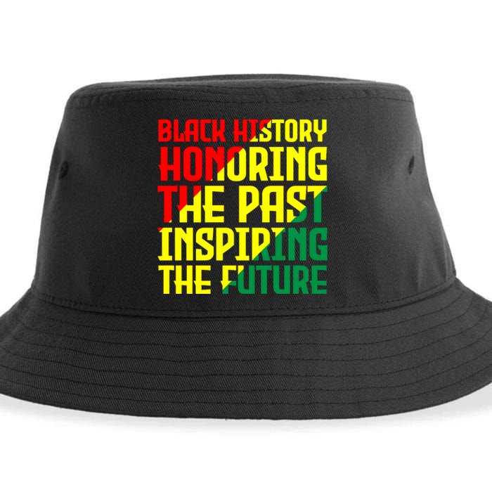 Black History Honoring The Past Inspiring The Future African Gift Sustainable Bucket Hat