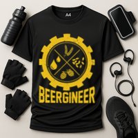 Beergineer Homebrew Home Brewing Craft Beer Brewer Cooling Performance Crew T-Shirt